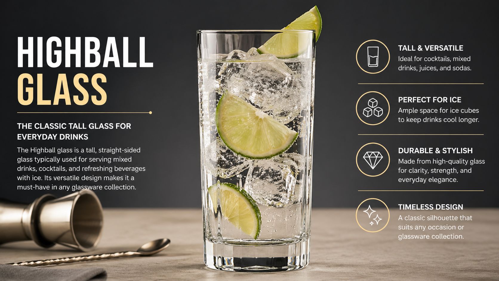 Highball Glass: The Complete 2026 Guide to Design, Uses, Growth & Modern Bar Culture